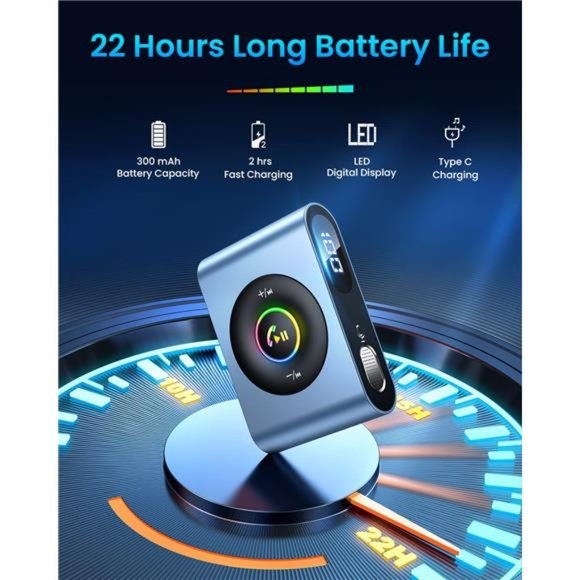 Bluetooth 5.3 AUX Adapter for Car, 3.5mm AUX Input Adapter, Bluetooth Wireless - Picture 4 of 6